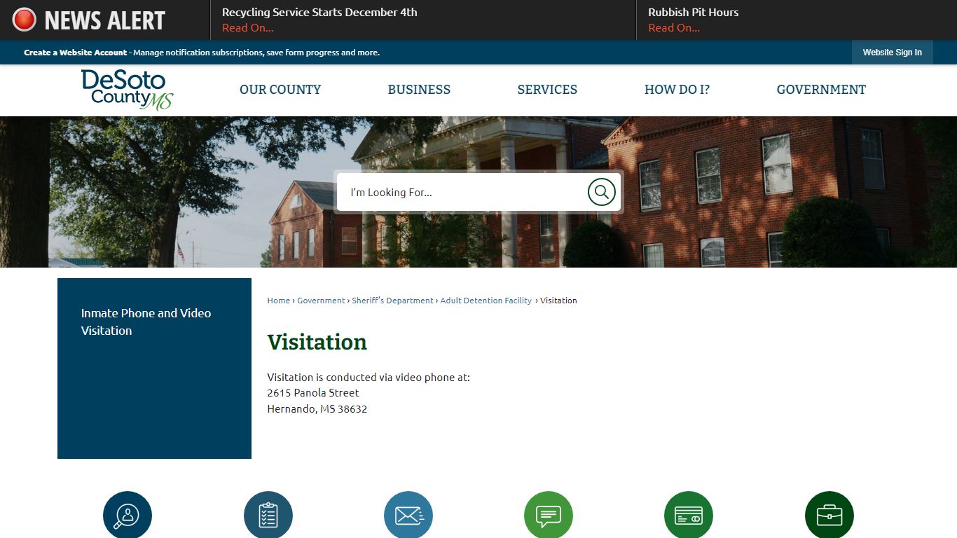 Visitation | DeSoto County, MS - Official Website